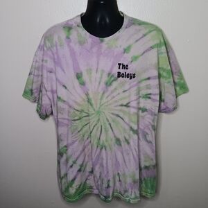 Lot x2 The BOLEYS 2XL Band T-shirts Concert Tees Tie Dye & Black Austin Rock